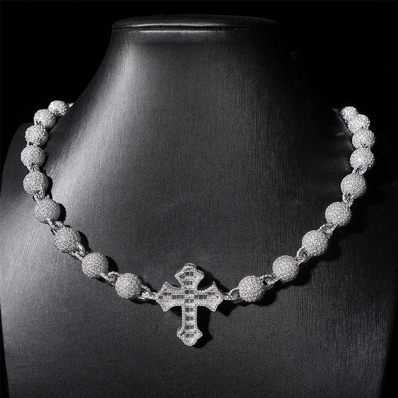 Moissanite Cuban Link Necklace | S925 Silver Men’s Iced Out Hip Hop Chain - CaratixJewelry