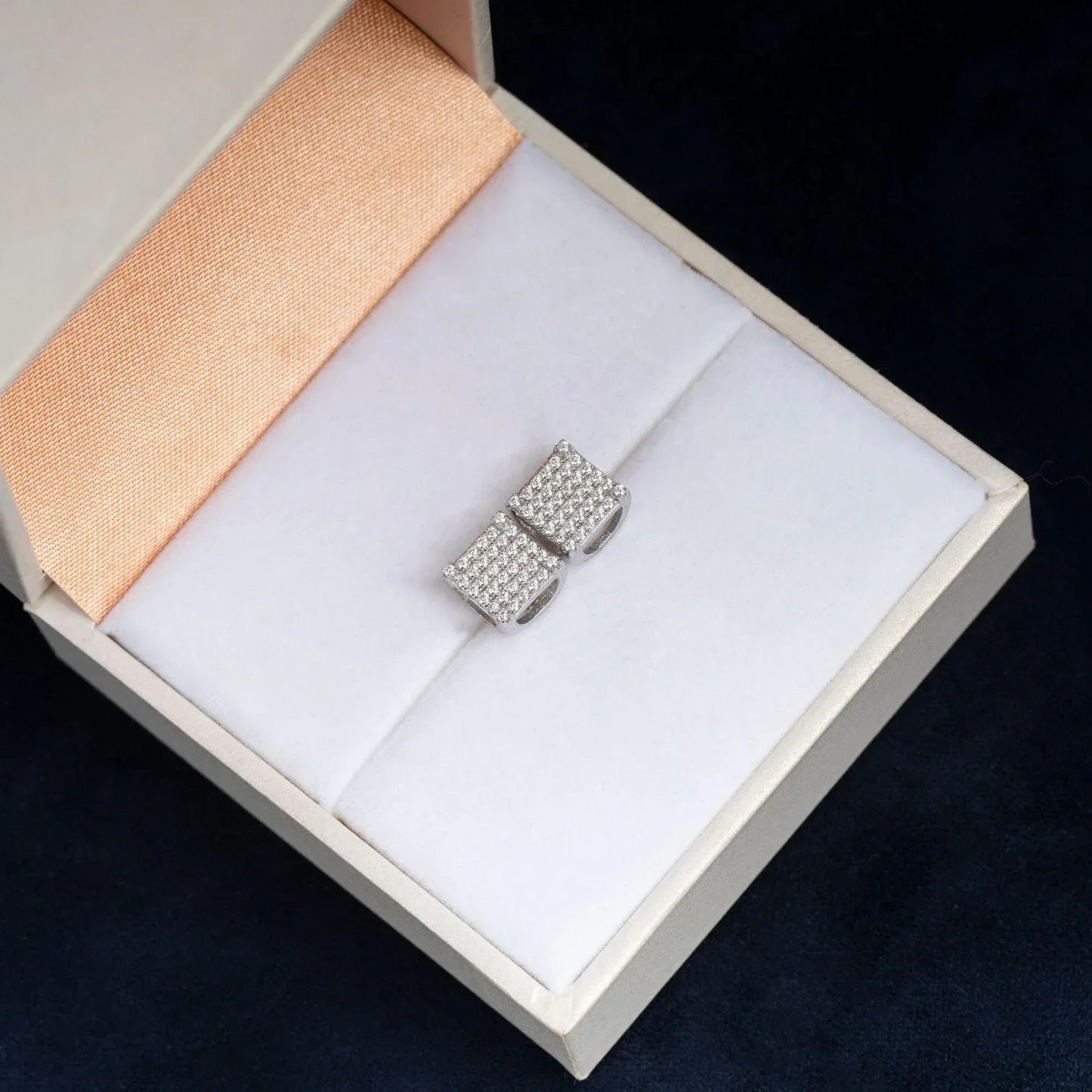 New Hip Hop VVS S925 Silver Moissanite Stud Earrings - CaratixJewelry