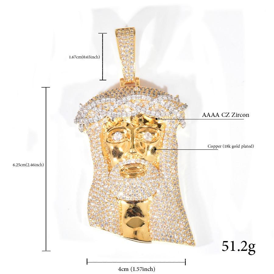 Creative Jesus Thorn Vine Pendant | Iced Out Synthetic Moissanite | Urban Hip Hop Necklace