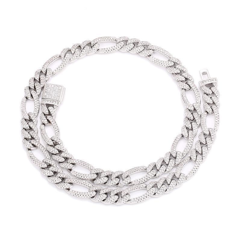 CARÁTIX 3:1 Figaro Link Chain | 3A+ CZ Iced Out Hip Hop Choker Necklace for Men & Women - CaratixJewelry