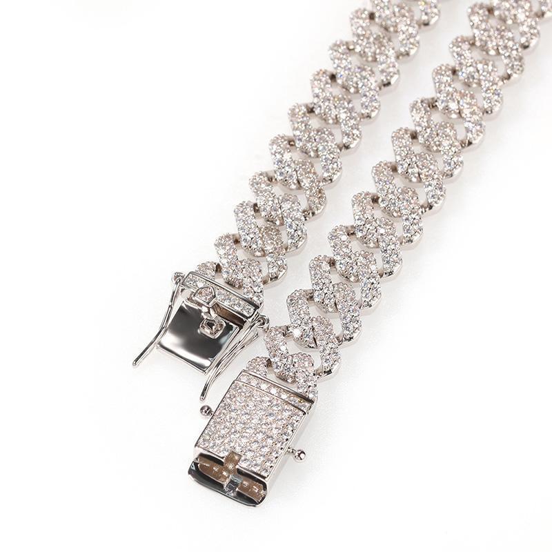 CARÁTIX 12mm Square Cuban Chain | AAA+ CZ Iced Out Choker Necklace for Men & Women - CaratixJewelry