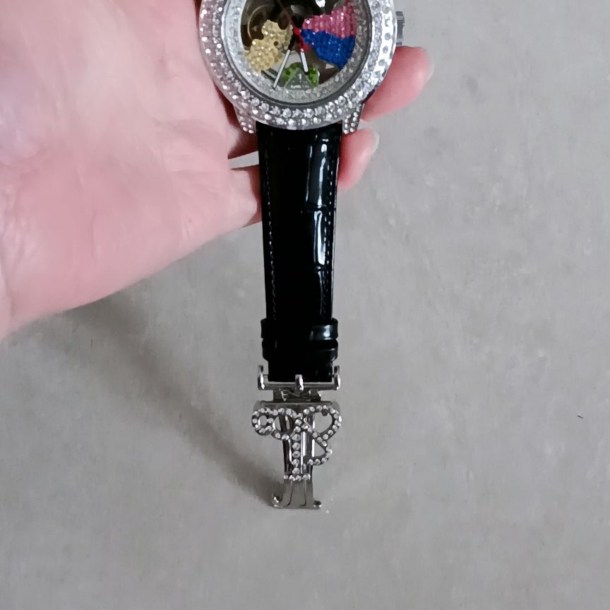 Luxury Mechanical Iced Out Watch Big Face Leather | Caratix