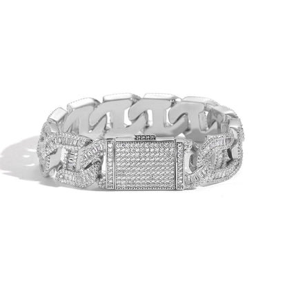 CARÁTIX – 16mm Bling Zircon Pig Nose Cuban Link Chain Necklace | Custom Hip Hop Jewelry for Men