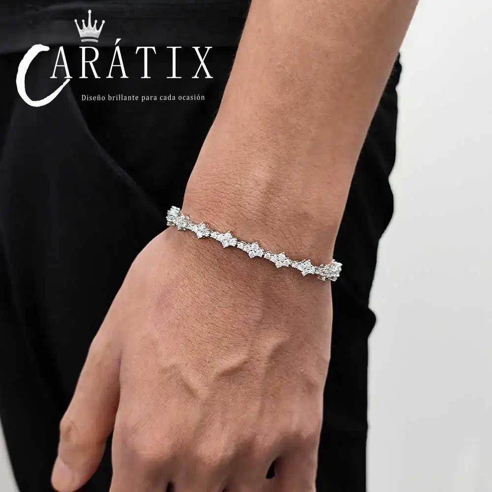 CARÁTIX -  Cross Tennis Necklace for Men Women Lead- Nickel- Skin-Safe  Bling CZ Tennis Chain Necklace Gift Valentine's Day Gift for Men & Girls & Boys Mothers' Day Gift #Springtok