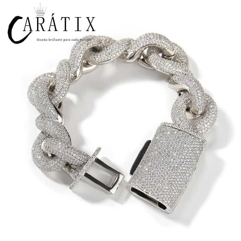 CARÁTIX 20mm Infinity Cuban Chain | 5A+ CZ Iced Out Hip Hop Necklace for Men