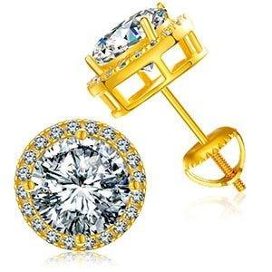 VVS Lab Solid Sterling Silver Arrow Cross Flooded Ice Earrings - CaratixJewelry