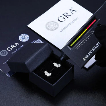 Hands of Prayer Genuine VVS Solid 925 Silver Bling Earrings - CaratixJewelry