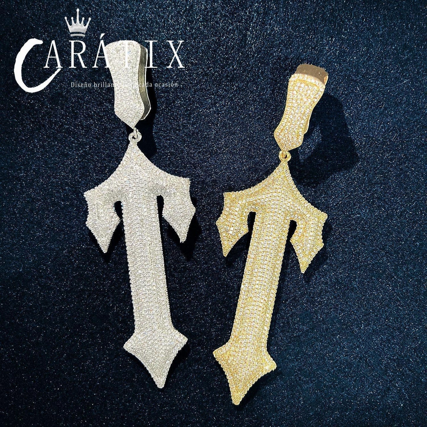 Hip Hop Sword Pendant Necklace for Men | Zircon Copper Jewelry - CaratixJewelry