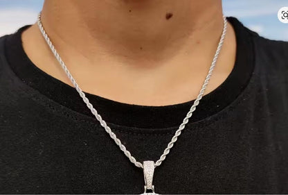 Hip Hop Memorial Custom Wing Photo Pendant Necklace For Men Personalized With Angel Wings Pendants Trays Picture