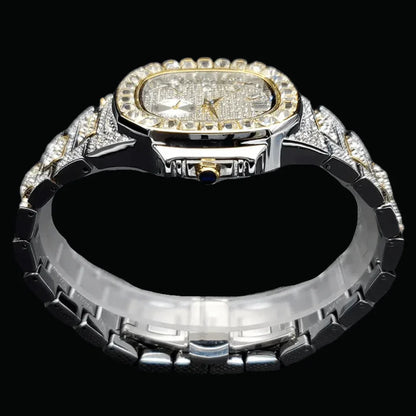 Luxury Date Special Minute Hand Iced Out Watch – Hip Hop Style Timepiece - CaratixJewelry
