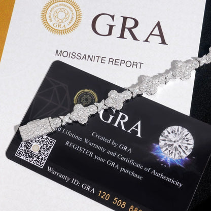 Moissanite Cross Cuban Link Bracelet – S925 Sterling Silver Unisex Hip Hop Fashion Jewelry - CaratixJewelry