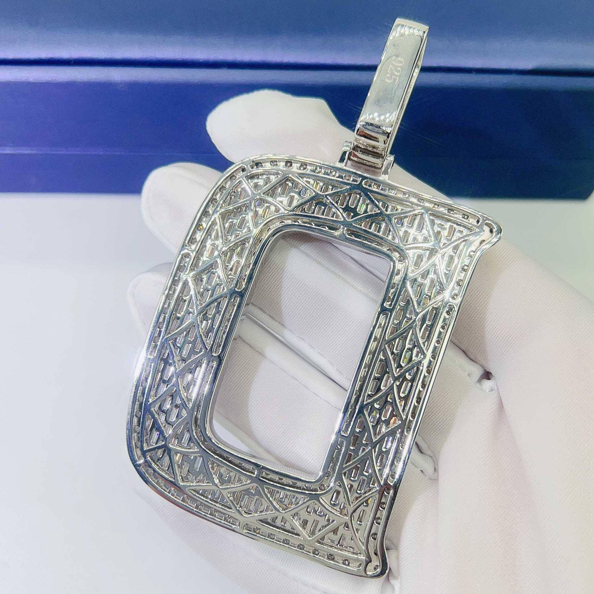 Moissanite Letter Hip-Hop Pendant – S925 Silver D Color Moissanite Jewelry - CaratixJewelry