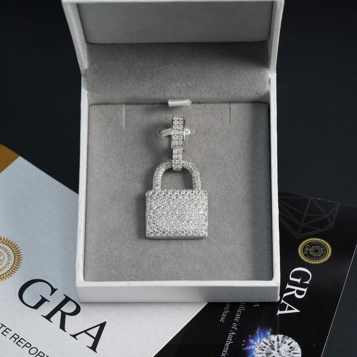 New Hip-Hop Style Pendant – S925 Silver Moissanite Jewelry, Trendy Hiphop Accessory - CaratixJewelry