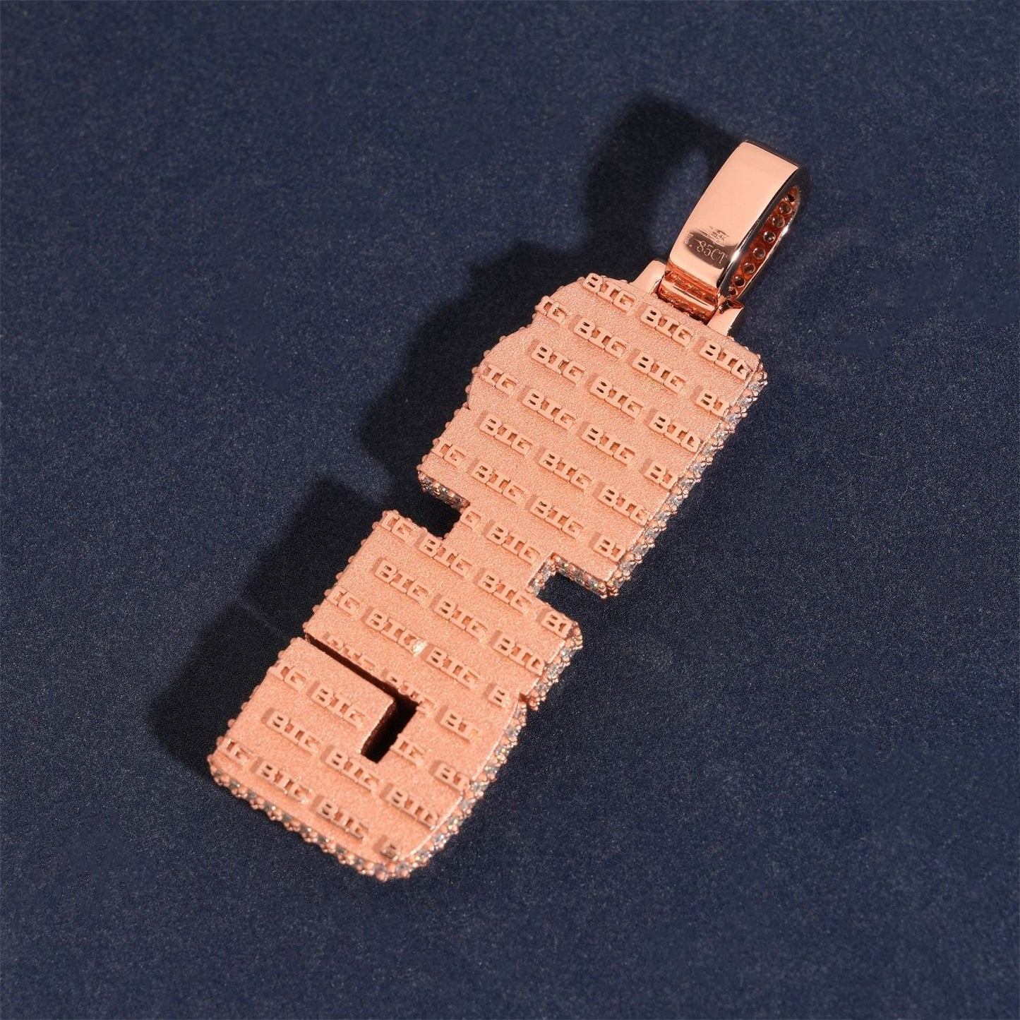 New S925 Silver D Color Moissanite Letter Pendant – Unisex Personalized Jewelry, Trendy Fashion Accessory - CaratixJewelry