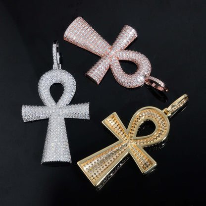 New S925 Silver Moissanite Cross Pendant – Hip-Hop Style, European & American Fashion Jewelry - CaratixJewelry