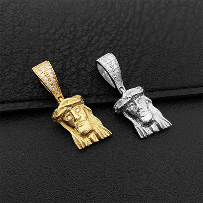 New Unisex Jesus Head Hip-Hop Pendant – S925 Silver Moissanite Jewelry - CaratixJewelry