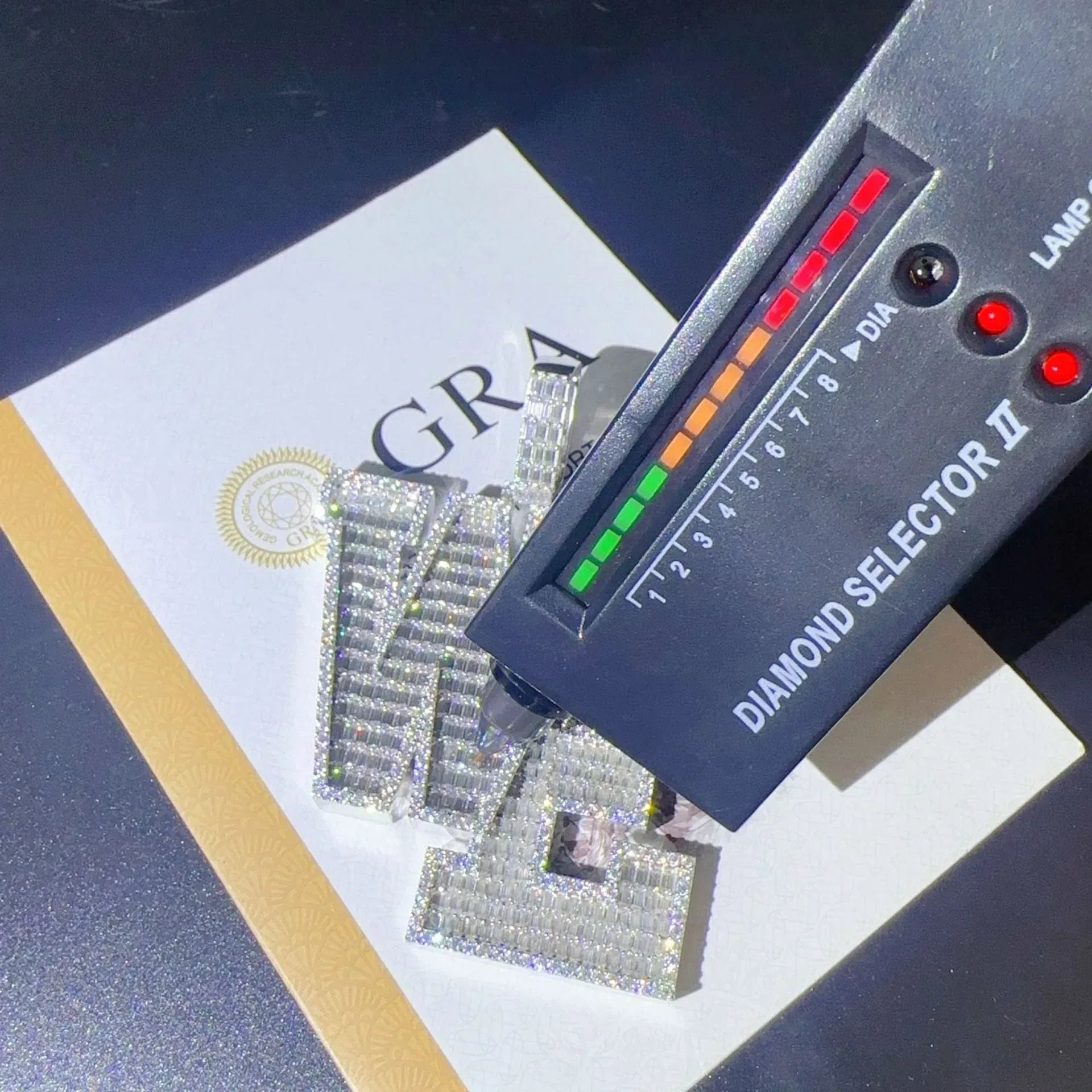 Personalized Hip Hop Letter Pendant – 925 Sterling Silver Moissanite Customized Initial Jewelry - CaratixJewelry