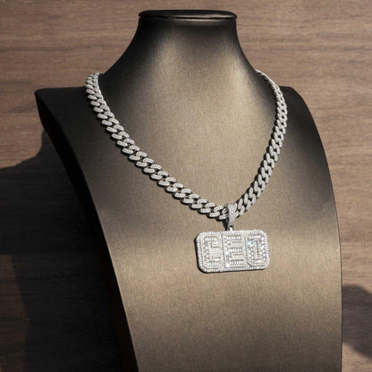 Personalized Hip-Hop Letter Pendant – S925 Silver D Color Moissanite Jewelry - CaratixJewelry