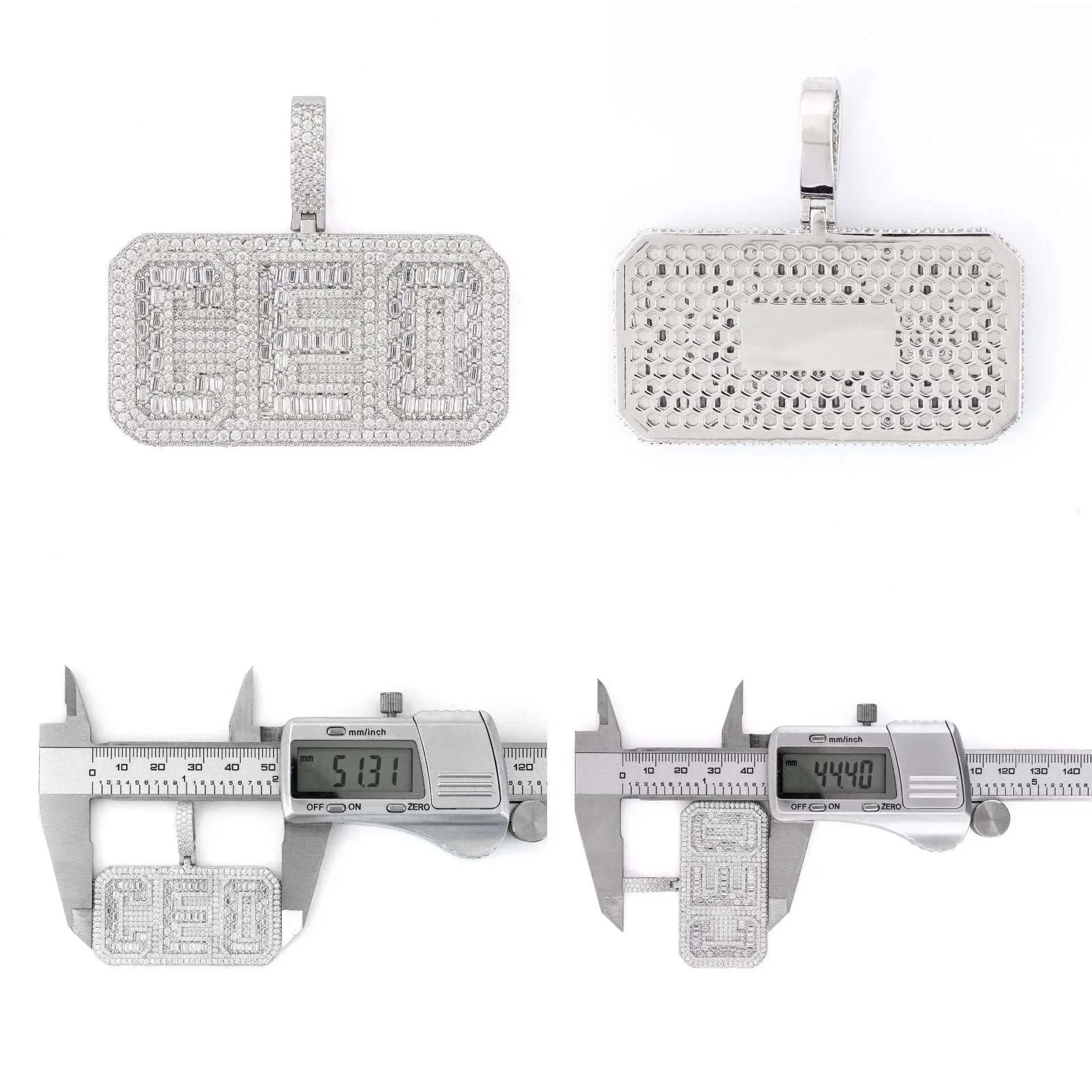 Personalized Hip-Hop Letter Pendant – S925 Silver D Color Moissanite Jewelry - CaratixJewelry