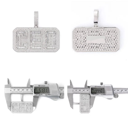 Personalized Hip-Hop Letter Pendant – S925 Silver D Color Moissanite Jewelry - CaratixJewelry