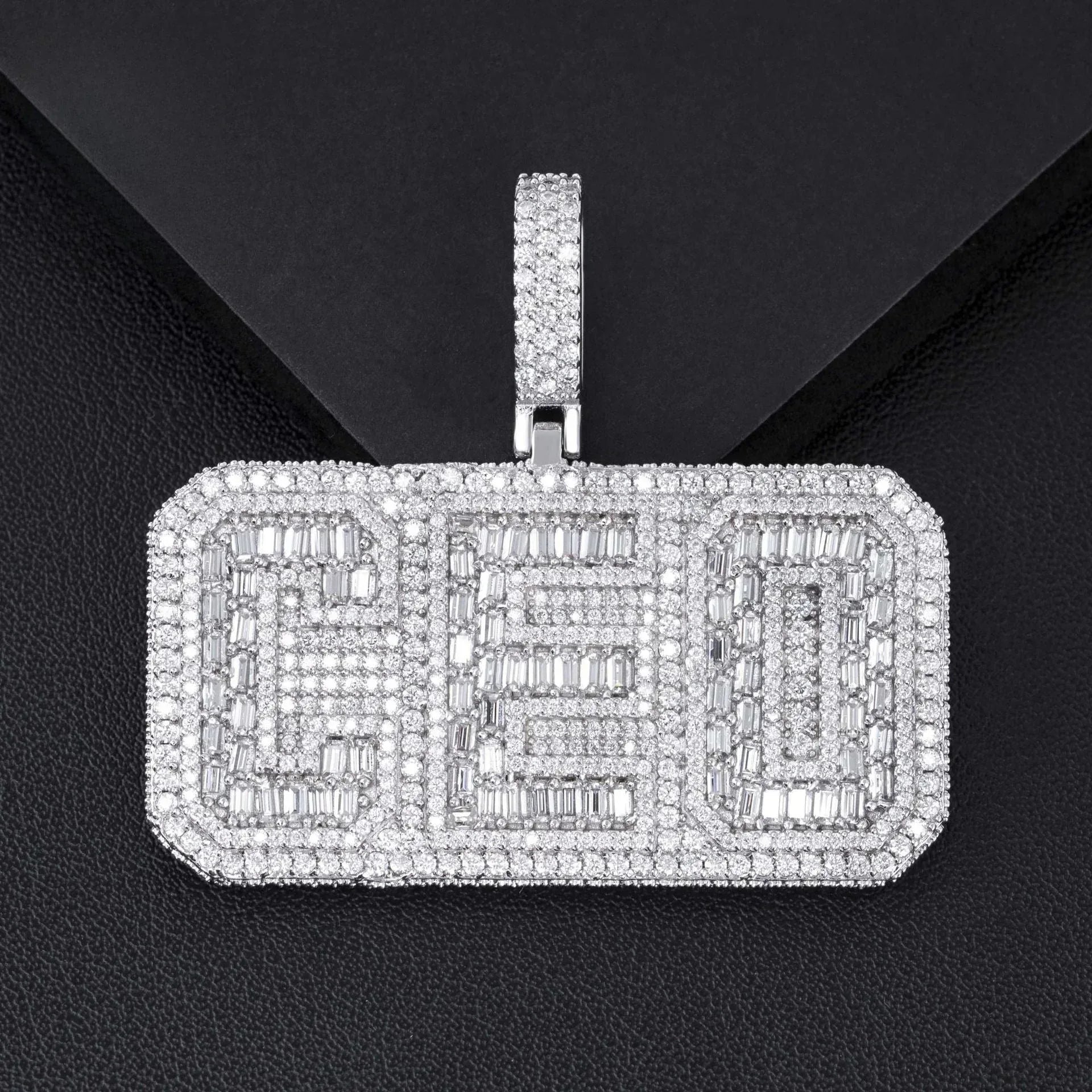 Personalized Hip-Hop Letter Pendant – S925 Silver D Color Moissanite Jewelry - CaratixJewelry