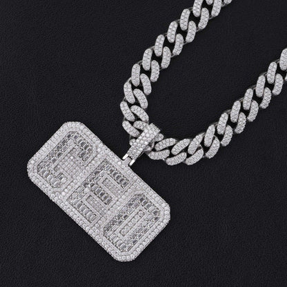 Personalized Hip-Hop Letter Pendant – S925 Silver D Color Moissanite Jewelry - CaratixJewelry