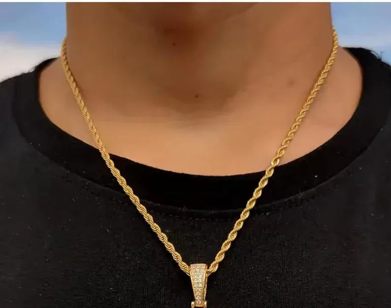 Personalized Small Wings Photo Pendant Necklace – Custom Iced Out Copper Zircon Hip Hop Jewelry for Men, Women & Couples - CaratixJewelry