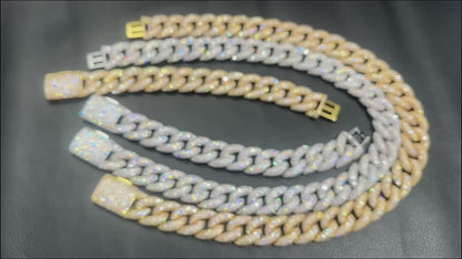 CARÁTIX 7"-28" 5-Row Bubble Round Cuban Miami Link Chain Necklace – Iced Out CZ Hip Hop Jewelry for Men & Women