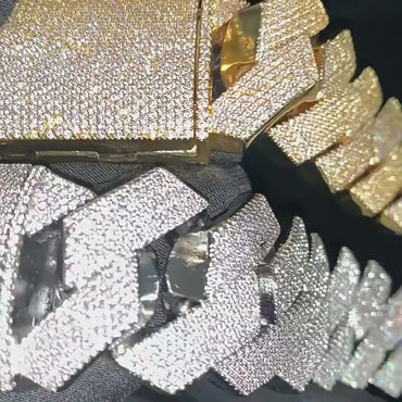 25mm Iced Out Cuban Chain Necklace