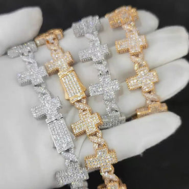 Cross Pendant Necklace with Copper and Zircon Stones for Men & Women | Fashion Hip Hop Jewelry – Caratix Jewelry