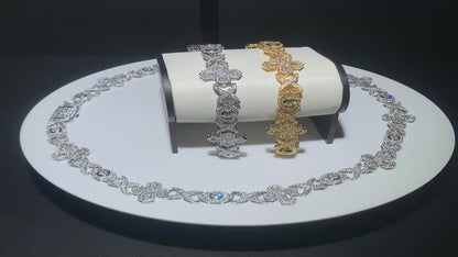 Eye Cross Pendant Necklace Zircon Hip Hop Jewelry for Men | Caratix Jewelry