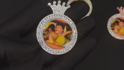 King Tennis Personalisiertes Foto Bild Anhänger Halskette 