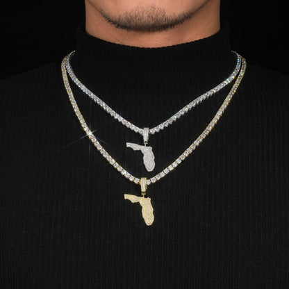 S925 Gold-Plated Fully Iced Moissanite Pendant – Hip-Hop Single Pendant Jewelry - CaratixJewelry