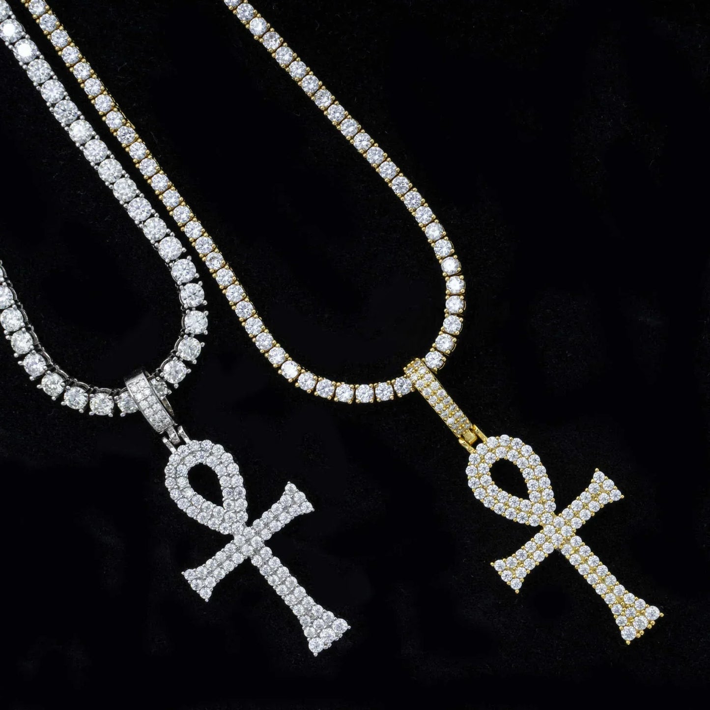 S925 Silver Moissanite Letter Pendant – Unisex Hip-Hop Style, Trendy Jewelry - CaratixJewelry