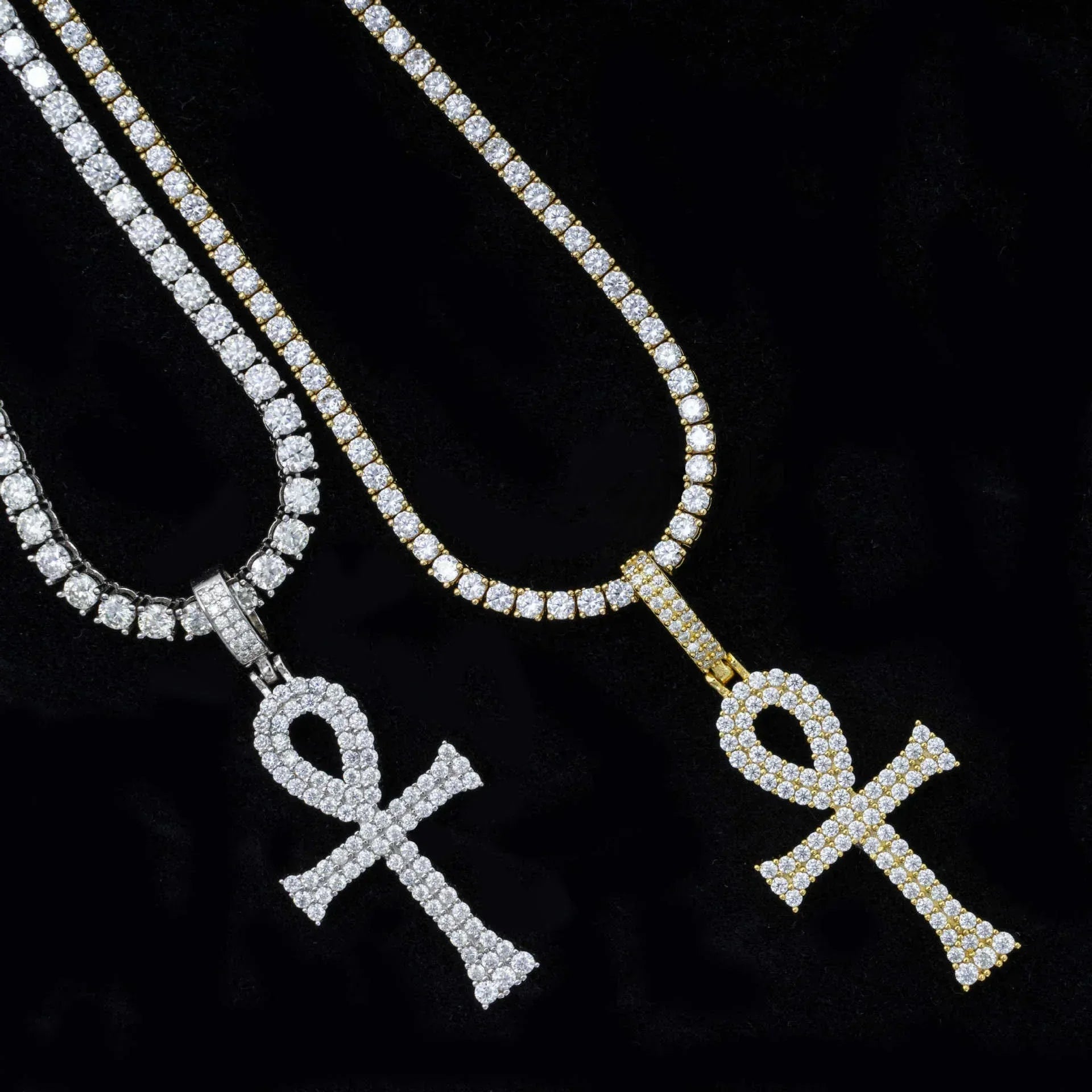 S925 Silver Moissanite Letter Pendant – Unisex Hip-Hop Style, Trendy Jewelry - CaratixJewelry