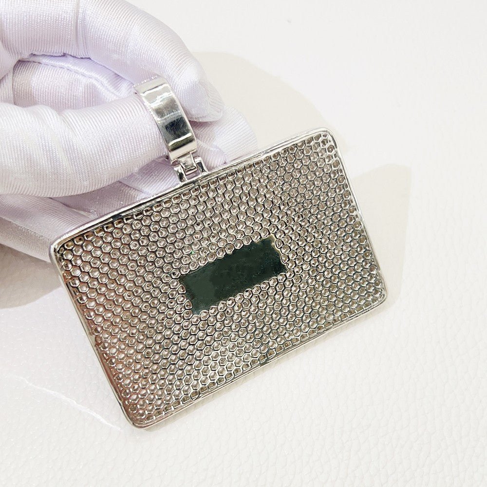 S925 Silver Moissanite Letter Pendant – Unisex Hip - Hop Style, Trendy Jewelry - CaratixJewelry