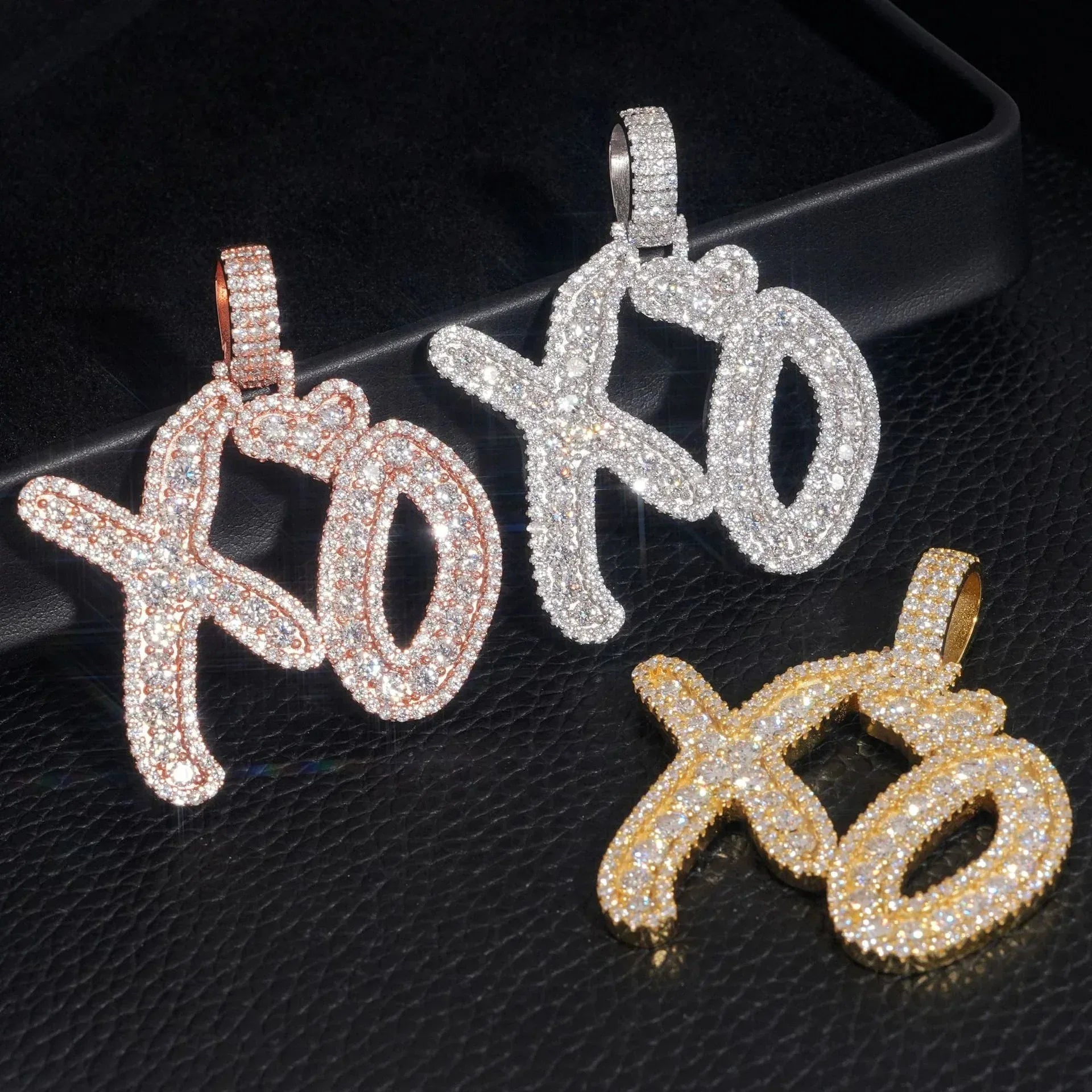 S925 Silver Moissanite Rectangular Pendant – Hip-Hop Rapper Trendy Jewelry - CaratixJewelry