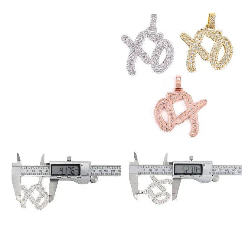 S925 Silver Moissanite Rectangular Pendant – Hip-Hop Rapper Trendy Jewelry - CaratixJewelry