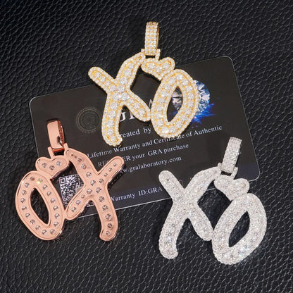 S925 Silver Moissanite Rectangular Pendant – Hip-Hop Rapper Trendy Jewelry - CaratixJewelry
