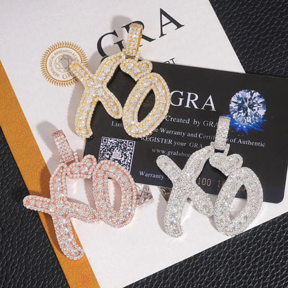 S925 Silver Moissanite Rectangular Pendant – Hip-Hop Rapper Trendy Jewelry - CaratixJewelry