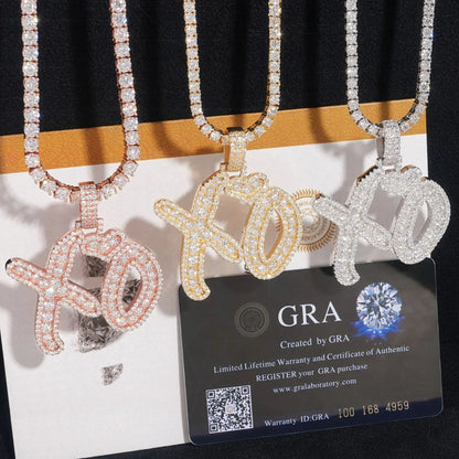 S925 Silver Moissanite Rectangular Pendant – Hip-Hop Rapper Trendy Jewelry - CaratixJewelry