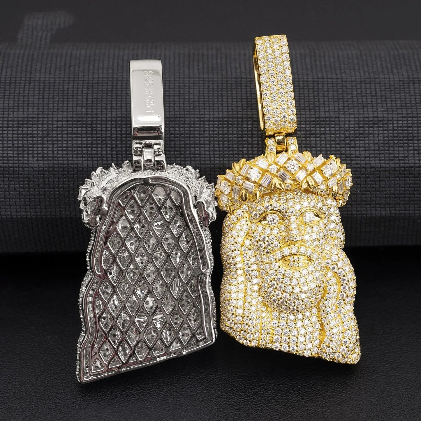Unique Jesus Head Hip-Hop Pendant – S925 Silver D Color Moissanite Jewelry - CaratixJewelry