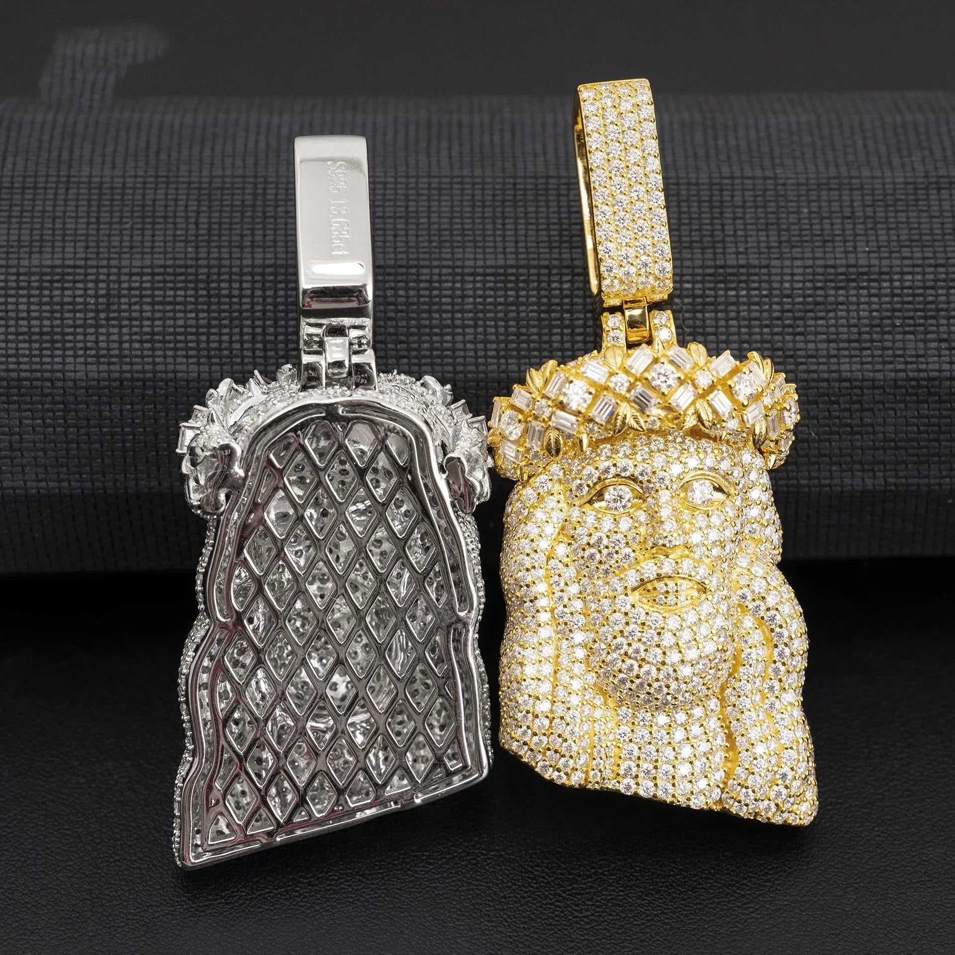Unique Jesus Head Hip-Hop Pendant – S925 Silver D Color Moissanite Jewelry - CaratixJewelry