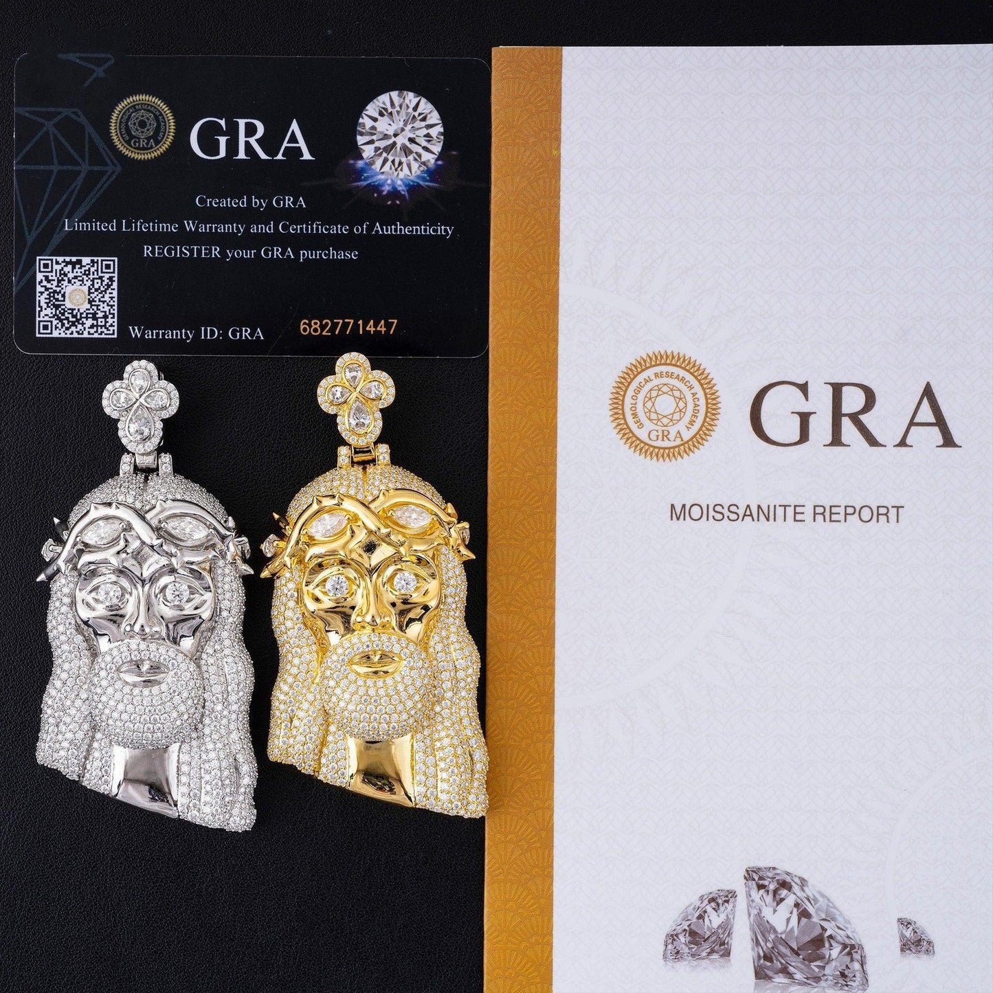 Unique Jesus Head Hip-Hop Pendant – S925 Silver D Color Moissanite Jewelry - CaratixJewelry