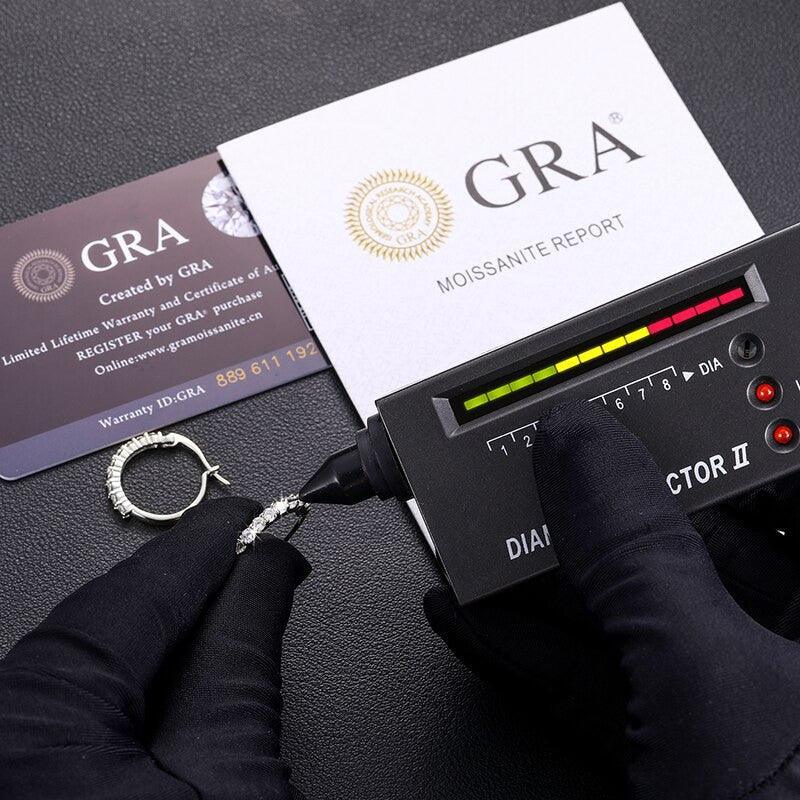 VVS Lab Designer Cut 14k Gold Over Sterling Silver Hoops - CaratixJewelry